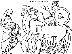 Amphiaraus on his chariot.