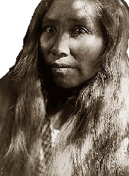 Cahto (Kato) woman from California, photographed by Edward S. Curtis in 1924, from The North American Indian.