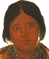 Cheeaexeco, a Yuchi woman, by George Catlin.
