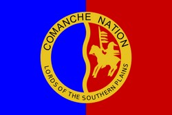 Flag of the Comanche Nation by Zscout370 via Wikimedia.
