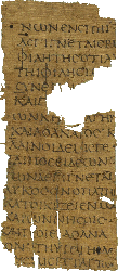 Papyrus Oxyrhynchus 1084, a fragment of Hellanicus' Atlantis from the early 2nd century AD.