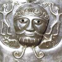Head of 'the Dagda' from the Gundestrup cauldron.