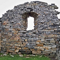 The remains of Hvalsey church.