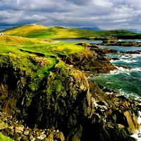 The Atlantic coast of Ireland.