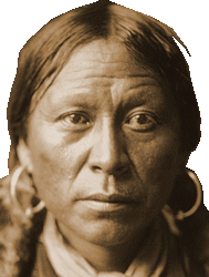 Portrait of a Jicarilla man by Edward S. Curtis.