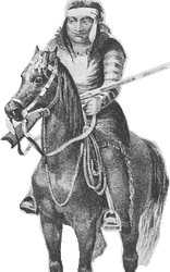 A Lipan Apache warrior by Arthur Schott.