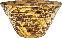 Maidu coiled basket by Mary Kea'a'ala Azbill.