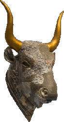 Bull's head rhyton from the Central Sanctuary Complex at Zakros.