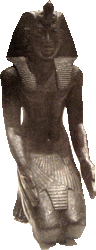 A kneeling pharaoh from the Brooklyn Museum.