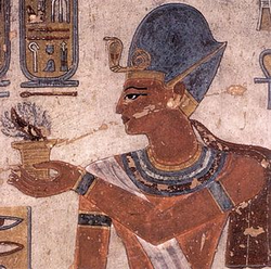 Depiction of Ramsses III from the Valley of the Kings.