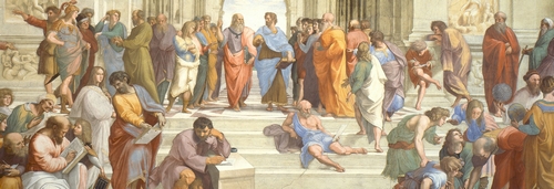 Detail from Raphael's Scuola di Atene.