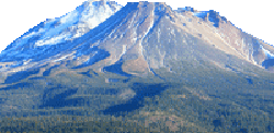 Mount Shasta from Weed taken by Ricraider on Wikimedia.
