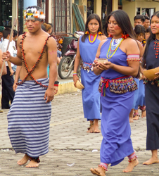 Shuar people by Kintianua via Wikimedia.