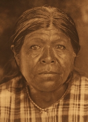 A Chukchansi Yokuts matriarch by Edward Curtis.